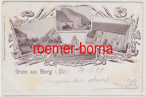 73435 Multi-image Ak Gruss de la montagne en Alsace 1899