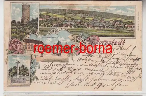 73434 Ak Lithographie Gruss aus Bornstedt bei Eisleben 1901