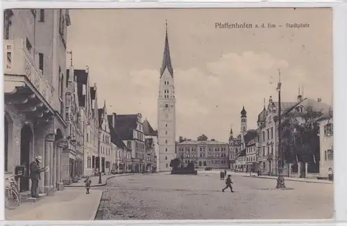 73474 Feldpost AK Pfaffenhoffen an der Ilm - Stadtplatz 1916