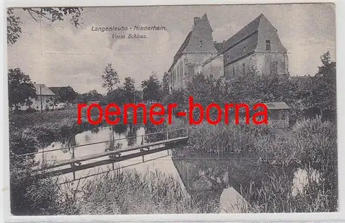 73485 Ak Langenleuba-Niederhain Vorm Schloß um 1910