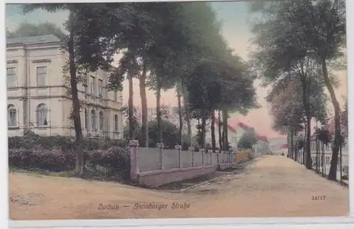 73510 Ak Zwönitz Annaberger Strasse 1911