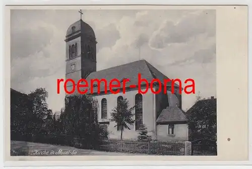 73594 Ak Kirche in Mosel in Sachsen um 1930
