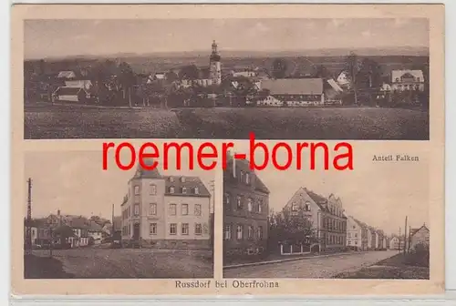 73645 Mehrbild Ak Russdorf bei Oberfrohna (Anteil Falken) um 1930