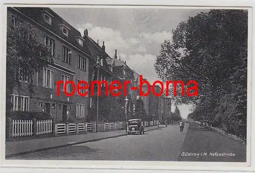 73656 Ak Güstrow in Mecklenburg Hafenstrasse 1936