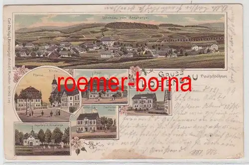 73757 Ak Lithographie Gruss de Lobendau Bohême allemand 1899