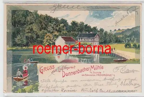 73868 Ak Lithographie Gruss de la station de cure aérienne Donnerbacher Mühle 1905