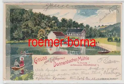 73868 Ak Lithographie Gruss vom Luftkurort Donnenbacher Mühle 1905