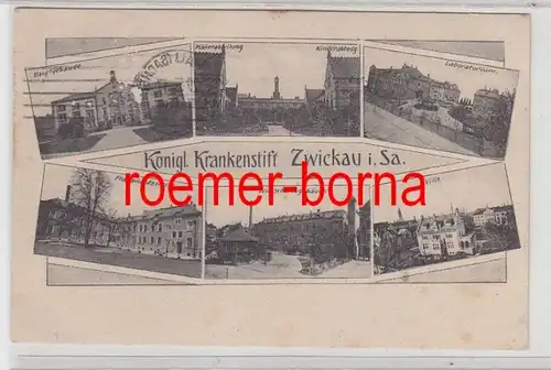 73932 Mehrbild Ak Königl. Krankenstift Zwickau i.Sa. 1917