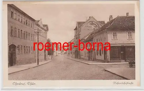 73998 Ak Ohrdreub in Thuringen Hohenlohestrasse vers 1920