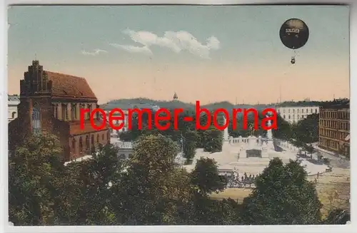 74150 Ak Bresalu ballon sur l'empereur Wilhelm monument 1909