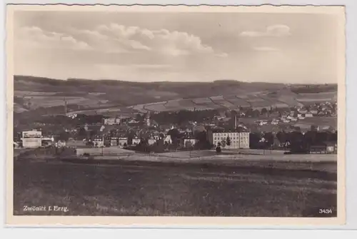 74604 Ak Zwönitz im Erzgebirge Totalansicht um 1939