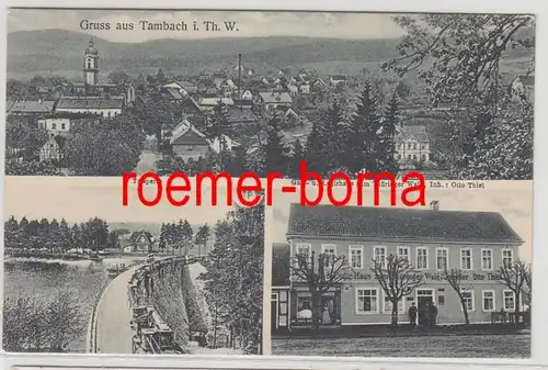74832 Mehrbild Ak Gruß aus Tambach in Thüringen Gasthaus um 1910