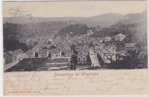 80206 AK Sonnenberg bei Wiesbaden - Panorama 1907