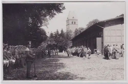 80376 Foto Ak Ratzeburg Soldaten beim Appell um 1930