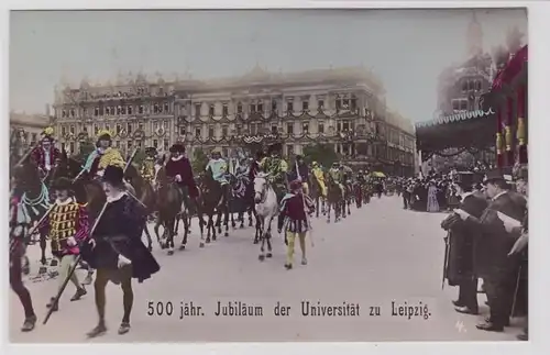 81785 teilkolorierte AK 500 jähriges Jubiläum der Universität Leipzig 1909