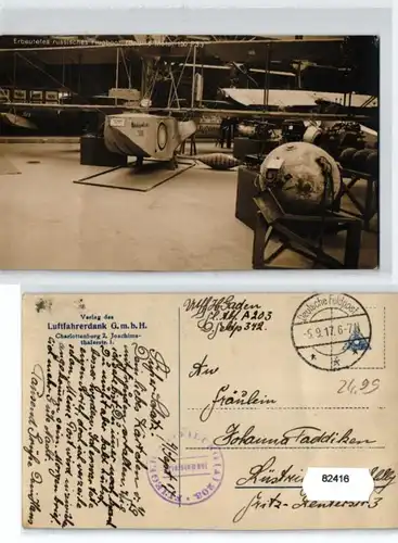 82416 Feldpost Ak erbeutetes russisches Flugboot 1917