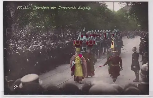 82948 teilkolorierte AK 500 jähriges Jubiläum der Universität Leipzig 1909