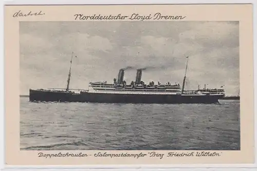 83057 Karte Salonpostdampfer 'Prinz Friedrich Wilhelm' 1914