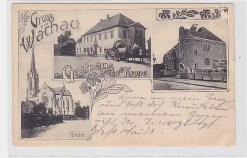 93273 Mehrbild Ak Gruß aus Wachau Gasthaus goldne Krone 1923
