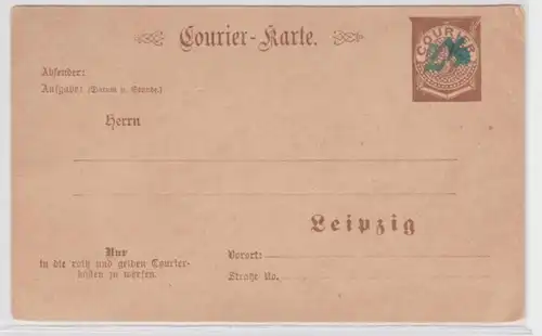 83578 2 1/2 Pfennig Leipziger Courierkarte um 1900