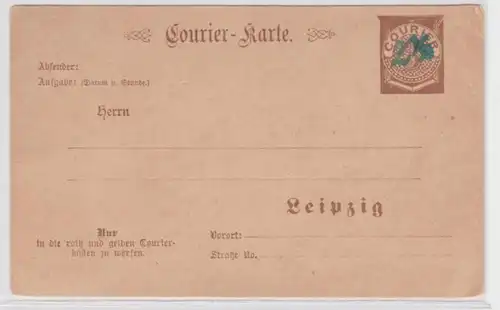 83578 2 1/2 Pfennig Leipziger Courierkarte vers 1900