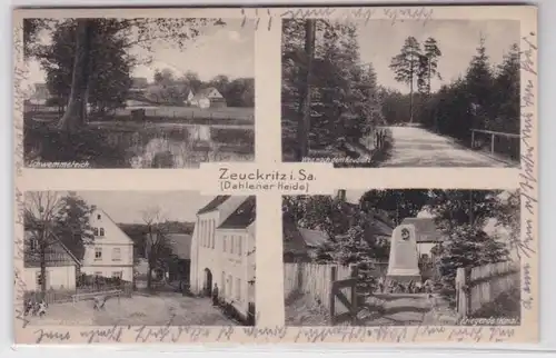 84068 Mehrbild Ak Zeuckritz in Sachsen (Dahlener Heide) 1941