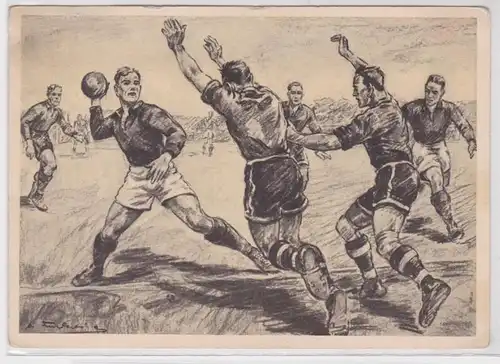 84267 Ak Fonds d'aide au sport allemand 'handball' vers 1930