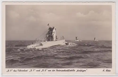 84275 Ak sous-marins allemands U7, U8 et U9 flottille 'Garde' vers 1940