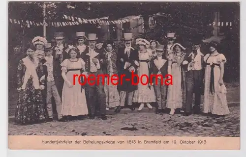 84551 Ak Hundertjahrfeier der Befreiungskriege von 1813 in Bramfeld 19.10.1913