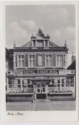 84573 Ak Heide in Holstein Hotel 'Ville de Kiel' vers 1950