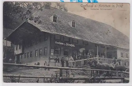 84594 Ak Gasthaus zum Hirschen in Prag badischer Schwarzwald 1907