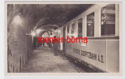 84890 Ak Bayerische Zugspitzbahn Gare de Schneefernerhaus vers 1940