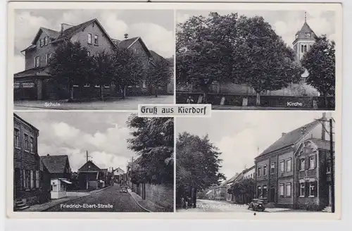 85080 Mehrbild Ak Gruß aus Kierdorf Schule, Kirche, Friedrich Ebert Straße 1955