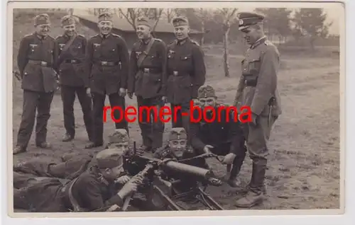 85356 Foto Ak Döbelen Maschinengewehrausbildung um 1935