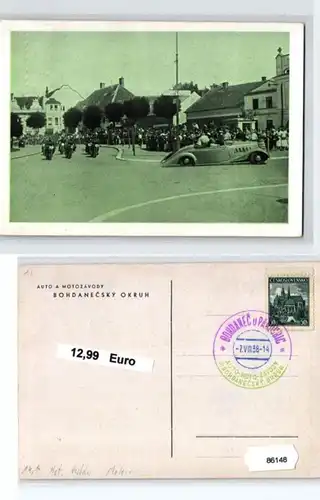 86148 Ak Auto a Motozavody Bohdanecsky Okruh Autorennen 1938