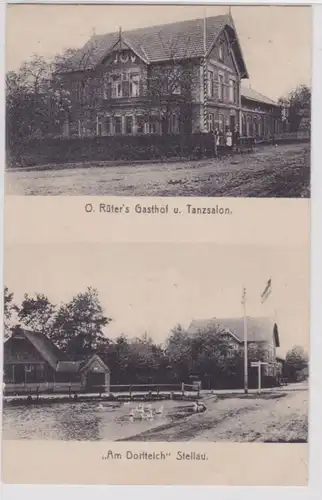 86175 Multi-image Ak Stellau O.Rüter's Gasthof & Tanzsalon, au lac du village 1919