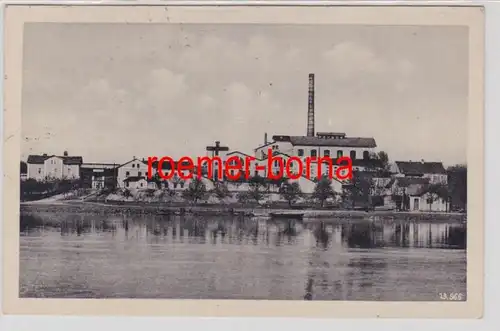 86288 Ak Wegstadt a.E. Štetí Zuckerfabrik 1940