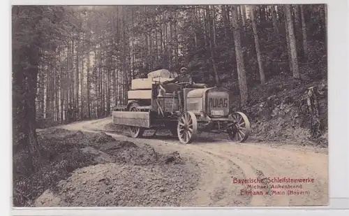 86859 Ak Eltmann am Main Bayerische Schleifsteinwerke Automobil MULAG um 1915