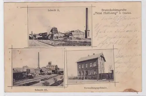 86949 Mehrbild Ak Braunkohlengrube 'Neue Hoffnung' bei Gnadau 1910