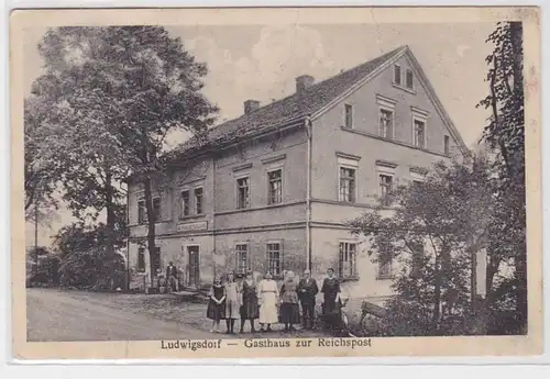 87273 Ak Ludwigsdorf Lodwikowice Klodzkie Gasthaus zu Reichspost 1929