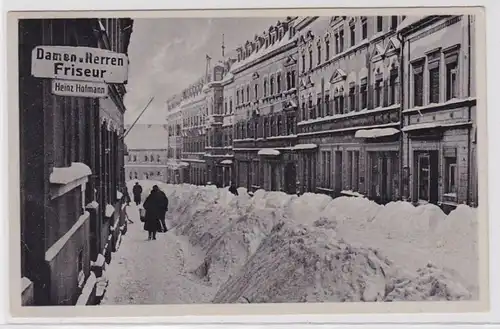 87521 Winter Ak Zwönitz dans les Mines Métallifères Dames & Hommes Coiffeur vers 1942