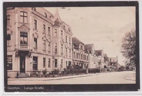 87756 Feldpost Ak Genthin Lange Strasse 1918