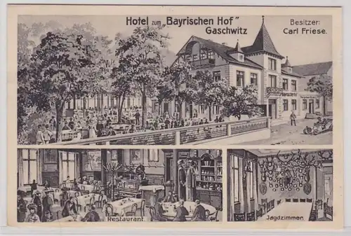 88533 AK Hotel zum 'Bayrischen Hof' Gaschwitz, Besitzer Carl Friese 1911