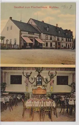 88778 Multi-image Ak Moldavie Gasthof à la maison de pêche vers 1910