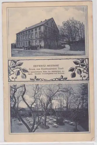 88854 AK Seiferitz-Meerane - Gruss aus Etablissement Tivoli - Concertgarten 1913
