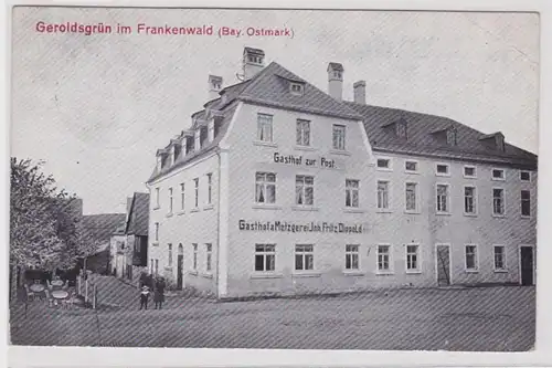 89072 Ak Geroldsgrün im Frankenwald (Bay.Ostmark) Gasthof zur Post