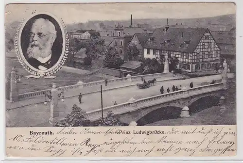 89079 Ak Bayreuth Prince Louispont 1905