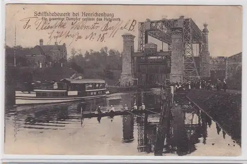 89096 Ak Seagenbewerk près de Henrichenburg avec vapeur 1914