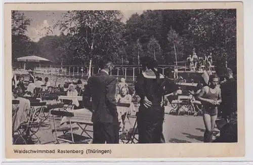 89210 Ak Waldschwimmbad Rastenberg (Thüringen) 1943