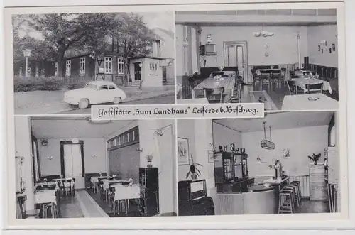89263 AK Gaststätte 'Zum Landhaus' Leiferde bei Braunschweig um 1940